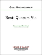 Beati Quorum Via SATB choral sheet music cover